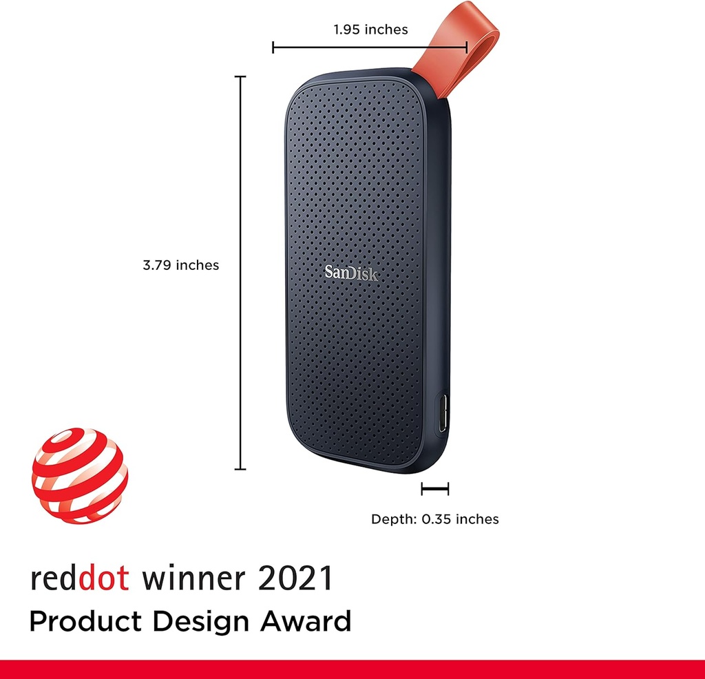 SanDisk SDSSDE30-1T00-G26 SSD portátil de 1 TB - Hasta 800 MB/s, USB-C, USB 3.2 Gen 2, firmware actualizado, unidad externa de estado sólido