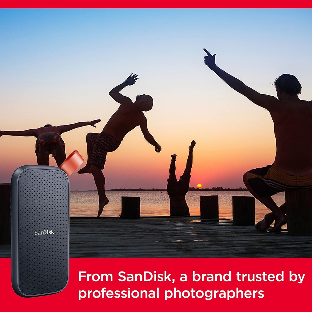 SanDisk SDSSDE30-1T00-G26 SSD portátil de 1 TB - Hasta 800 MB/s, USB-C, USB 3.2 Gen 2, firmware actualizado, unidad externa de estado sólido