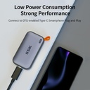 SSK Unidades de estado sólido externas SSD portátiles de 2 TB, hasta 1050 MB/s USB C SSD Disco duro externo USB 3.2 Gen2 para iPhone 15/Pro, Windows, Mac, teléfonos Android y tabletas