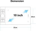 Tableta de dibujo ultrafina, XP PEN Deco Pro Medium 11 x 6 pulgadas con función de inclinación, lápiz capacitivo sin batería, ideal para enseñanza en línea, compatible con Windows 11/10/8/7, Mac iOS 10.10 o superior, Chromebook