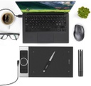 Tableta de dibujo ultrafina, XP PEN Deco Pro Medium 11 x 6 pulgadas con función de inclinación, lápiz capacitivo sin batería, ideal para enseñanza en línea, compatible con Windows 11/10/8/7, Mac iOS 10.10 o superior, Chromebook