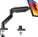 ErGear Brazo de monitor único para pantallas de 13 a 34 pulgadas, soporte de monitor de resorte de gas ajustable con capacidad para hasta 22 libras, soporte de monitor de computadora con soporte VESA