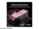 CORSAIR Vengeance RGB Pro 32GB (2 x 16GB) 288-Pin DDR4 SDRAM DDR4 3200 (PC4 25600) Intel XMP 2.0 Desktop Memory Model