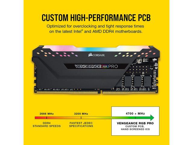 CORSAIR Vengeance RGB Pro 32GB (2 x 16GB) 288-Pin DDR4 SDRAM DDR4 3200 (PC4 25600) Intel XMP 2.0 Desktop Memory Model