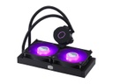 CoolerMaster MasterLiquid ML240L RGB V2, Close-Loop AIO CPU Liquid Cooler, 240 Radiator, Dual SickleFlow 120mm, RGB Lighting, 3rd Gen Dual Chamber Pump for AMD Ryzen/Intel LGA1200/1151