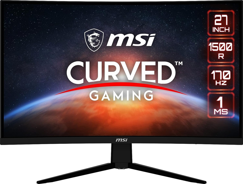 Monitor Curvo MSI G273CQ - 27&quot; 2K 2560x1440p VA - 170Hz 1ms - HDR