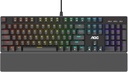 Teclado mecánico AOC RGB completo para juegos, interruptores azules Outemu de 104 teclas (GK500)