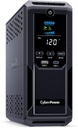 CyberPower CP1500AVRLCD3 Sistema UPS LCD inteligente, 1500VA/900W, 12 tomas, 2 puertos USB, AVR, mini torre, negro