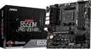 Tarjeta Madre MSI B550M PRO-VDH WiFi ProSeries (AMD AM4, DDR4, PCIe 4.0, SATA 6Gb/s, M.2, USB 3.2 Gen 1, Wi-Fi, D-SUB/HDMI/DP, Micro-ATX)