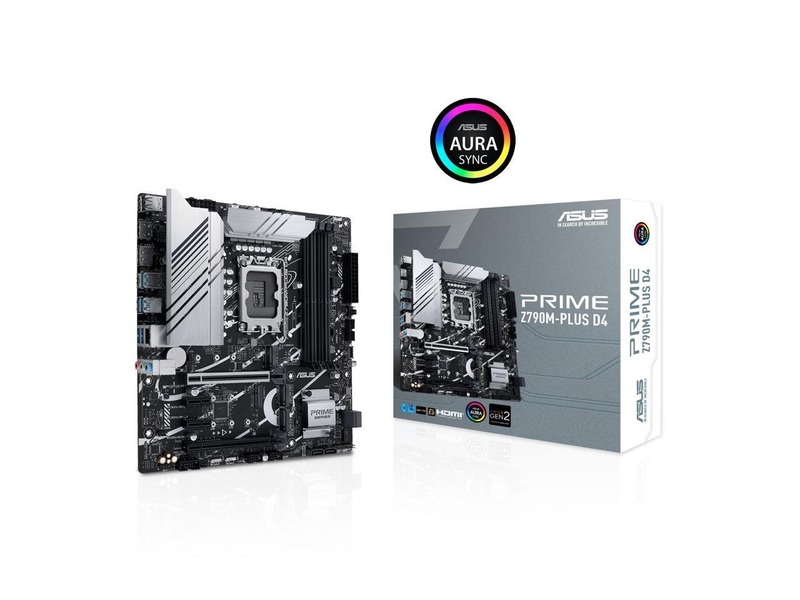 Tarjeta Madre ASUS Prime Z790M-Plus D4 LGA 1700(Intel® 14th &amp; 13th &amp; 12th Gen) microATX motherboard (PCIe® 5.0, 3xM.2 slot