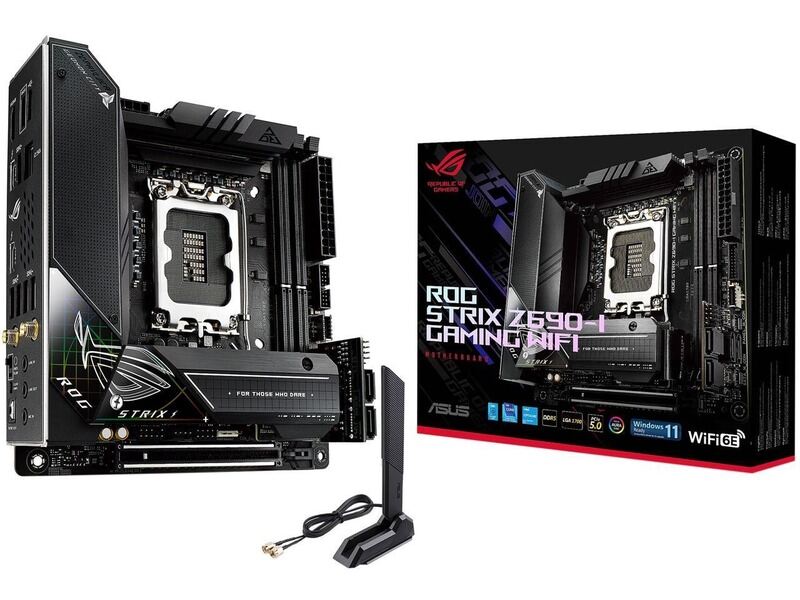 Tarjeta Madre ASUS ROG Strix Z690-I Gaming WiFi 6E LGA 1700 (Intel® 12th&amp;13th Gen) mini-ITX gaming motherboard