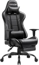 Silla Gamer Homall Negra Reposa Pies &amp; Cojin Masajeador (3914)