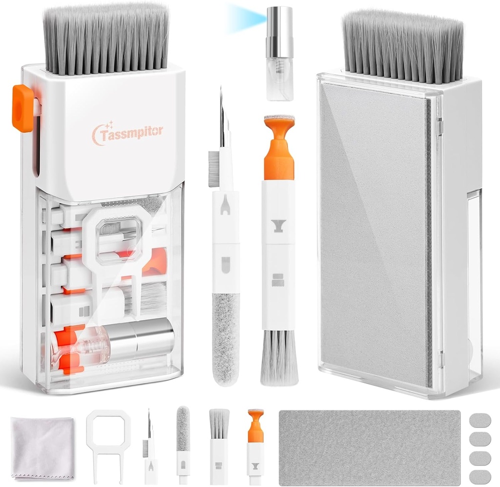 Kit de limpieza electrónica 10 en 1 - para laptop, teclados, pantallas, MacBook, iPad, teléfonos, iPhone, audifonos, camaras.