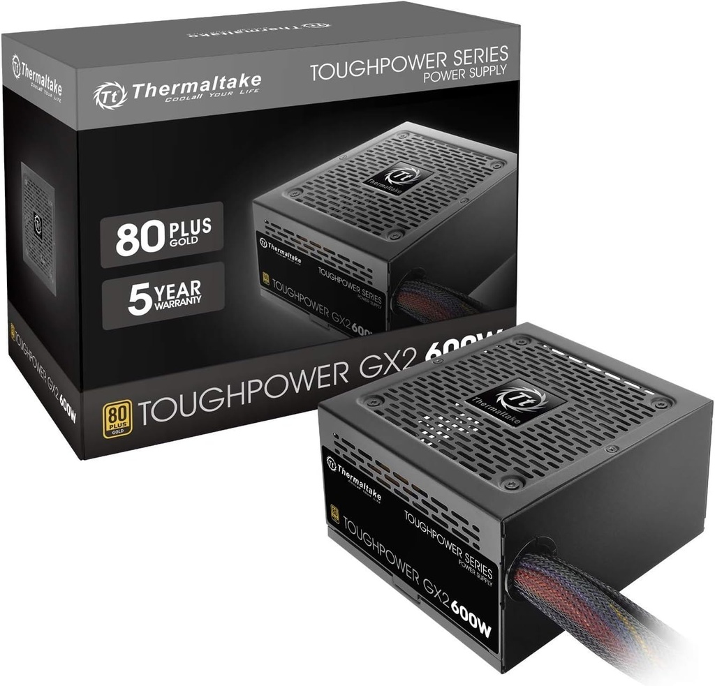 Fuente de Poder Thermaltake Toughpower GX2 - 600W - 80+ Gold (PS-TPD-0600NNFAGU-2)