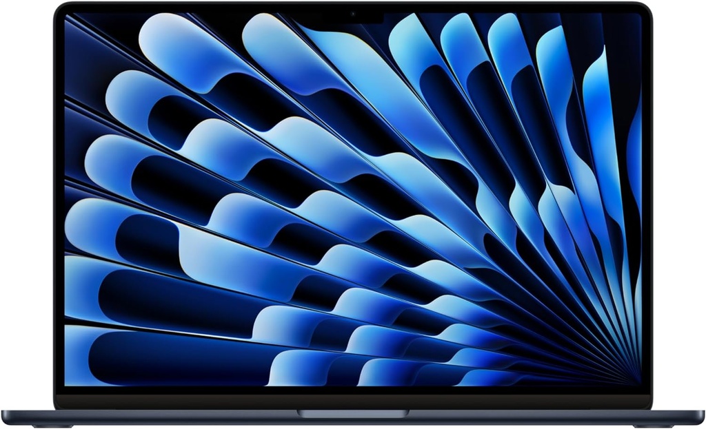  Apple Laptop MacBook Air 2024 de 15 pulgadas con chip M3: diseñada para Apple Intelligence, pantalla de retina líquida de 15.3 pulgadas, memoria unificada de 8 GB, almacenamiento SSD de 512 GB,