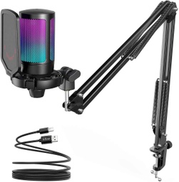[MCRF-00003631] Microfono USB FIFINE AMPLIGAME A6T RGB