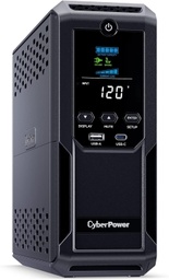 [UPS-00006305] CyberPower CP1500AVRLCD3 Sistema UPS LCD inteligente, 1500VA/900W, 12 tomas, 2 puertos USB, AVR, mini torre, negro