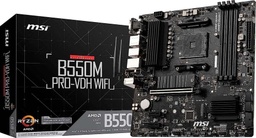 [TJM-00006569] Tarjeta Madre MSI B550M PRO-VDH WiFi ProSeries (AMD AM4, DDR4, PCIe 4.0, SATA 6Gb/s, M.2, USB 3.2 Gen 1, Wi-Fi, D-SUB/HDMI/DP, Micro-ATX)