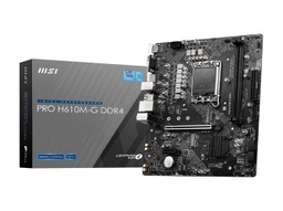 [TJM-00006576] Tarjeta Madre MSI PRO H610M-G DDR4 LGA 1700 Intel H610 SATA 6Gb/s Micro ATX Intel Motherboard