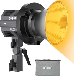 [ILU-00009044] Luz De Video COLBOR - COB CL60 - Potencia 65W, 2700K a 6500K, CRI 97+