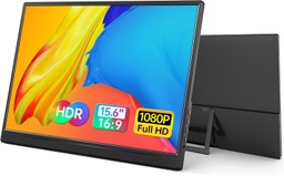 [MNT-00009808] Yxk Monitor portatil de 15.6 pulgadas 1080P USB-C HDMI Ultra-Slim Monitor de viaje con soporte, para laptop, PC, teléfono Mac, PS, Xbox, Swich IPS