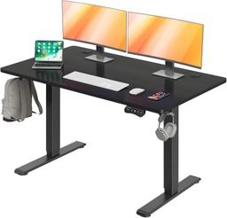 [ECG-00010716] MOUNTUP Escritorio eléctrico de pie ajustable en altura, escritorio de pie de 55 x 28 pulgadas con controlador de memoria, escritorio ergonómico de pie para oficina en casa con tablero de empalme,